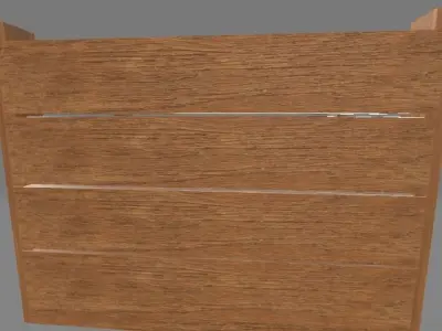 Wooden-Crate wooden box Free low-poly 3D model