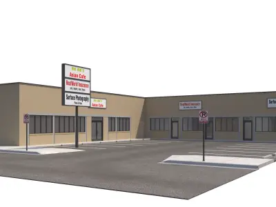 Retail-099 Retail Store 3D model