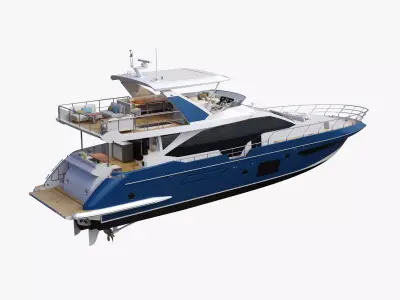 Luxury Motor Yacht Generic 3D model