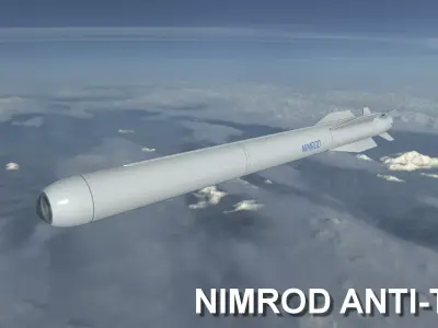 Nimrod Anti Tank Missile Low-poly 3D model