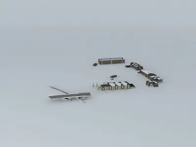 Haslett Village Square Redesign 2015 Free 3D model