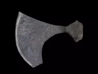 Axe Head Lowpoly Low-poly 3D model