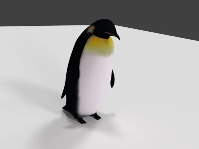 Penguin low poly Low-poly 3D model