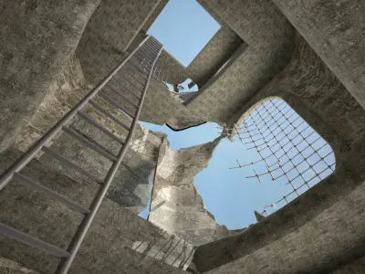 Castle Walls 3D model