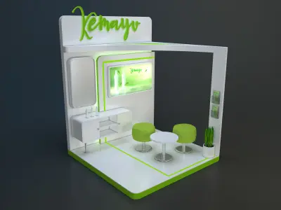 booth design 3D model