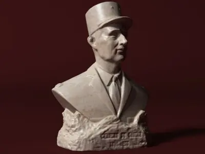 De Gaulle Bust 3D model