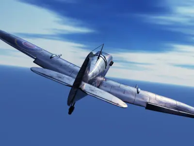 Supermarine Spitfire - Blender 3d Model 3D model