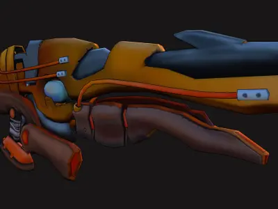 PolyGuardian MeshBlaster Free low-poly 3D model