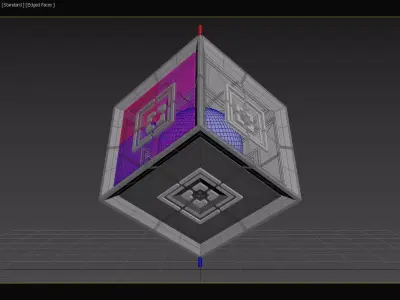 6D Quadratic MOSFET - Transistor Core - Concept 3D model