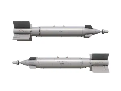 China Chinese LT-2 LS-500 Laser Guided Bomb Low-poly 3D model