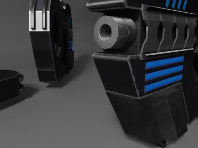 Sci Fi Energy Pistol 3D model