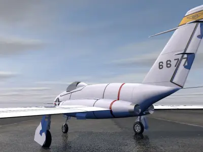 Northrop X-4 Bantam 3D model
