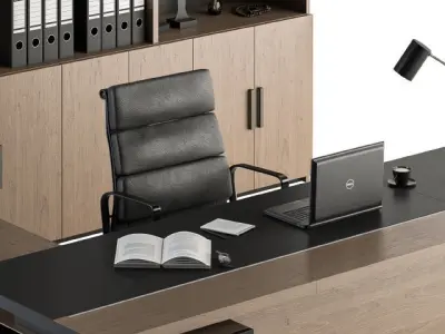 Office Furniture - Manager Set 3D model
