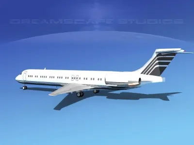 McDonnell Douglas MD-87 Corporate 10 3D model