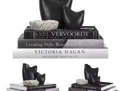  Bird Vase Black 3D model