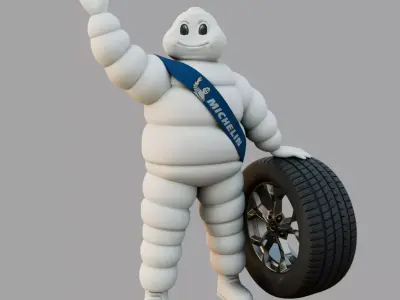 Michelin Mascot Free 3D model