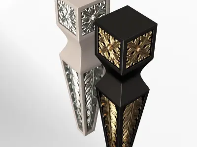 Furniture Leg Low-poly 3D model