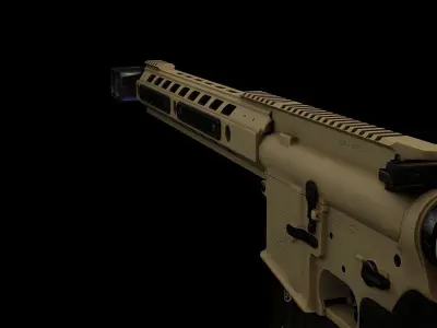 Beowulf 50 Cal Low-poly 3D model