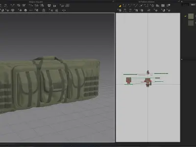 Weapon Bag High Poly 3D model