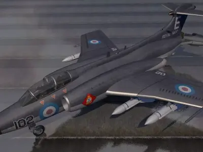 Blackburn Buccaneer S Mk-1 3D model