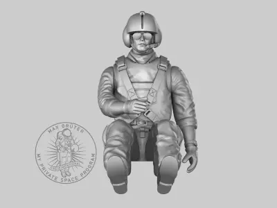 Helicopter Pilot 3D print model