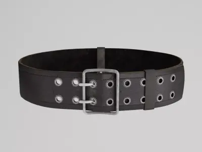 military belt Low-poly 3D model