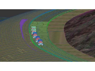 off-road truck Low-poly 3D model