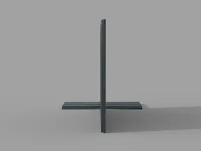 Corrugated galvanized sheets 2 Low-poly 3D model