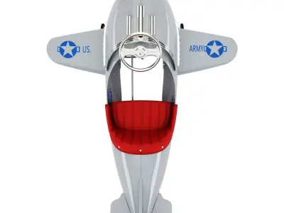 Kids pedal plane Murray Pursuit 3D model