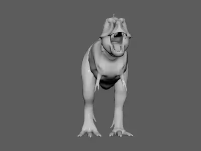 No Texture Tyrannosaurus Rex 3D model