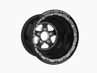 Keizer Full House Forged 15 drag rear wheel Low-poly 3D model