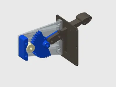 Flap Mechanism for Flight Simulator 3D Printable 3D print model