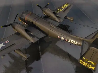 Grumman OV-1 Mohawk 3D model