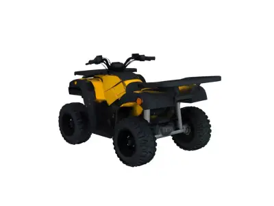 Off Road Utility ATV Quad Bike All Terrain Work Vehicle 3D model
