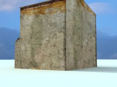 Old European House Detailed Realistic 3D model