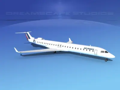Bombardier CRJ1000 Air France 3D model