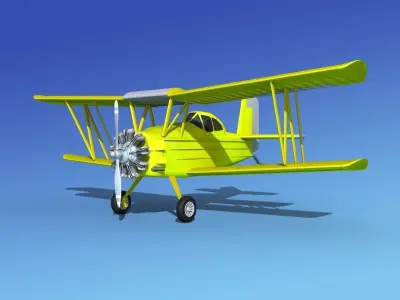 Grumman G-164 AgCat V09 Cropduster 3D model