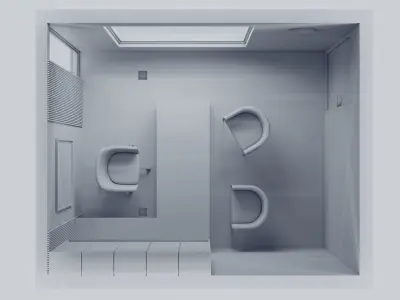 Home Office space 3D model