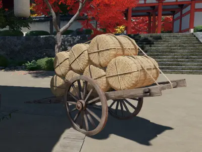 Old Japanese Town 3D model