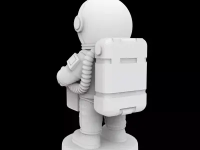Tabasco Holder Astronaut Theme 3D Print Model 3D print model purchase
