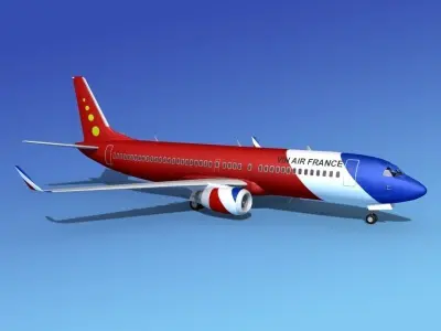 Boeing 737-800ER Vin Air France 3D model