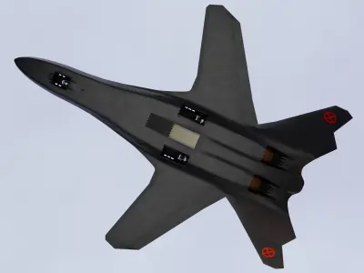 X Black Bird Low-poly 3D model