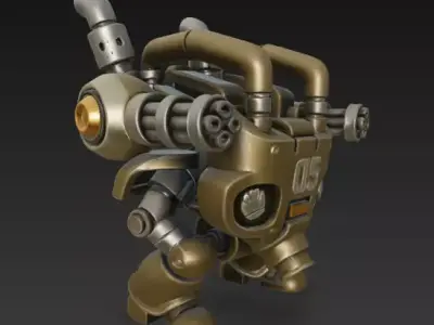 Metal Slug Robot 01 3D print model