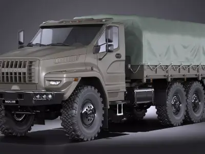 GAZ Ural Next 2015 Military 3D model