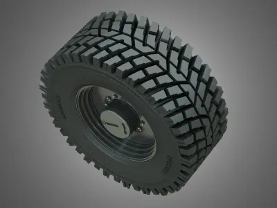Wheel Loader W190D - Wheel and Tire 3D model