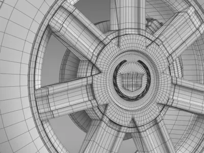 Cadillac Escalade awd 2012 wheel 3D model