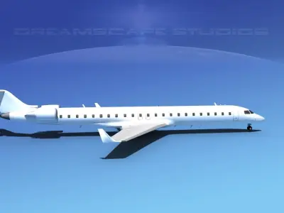 Bombardier CRJ900 Unmarked 2 3D model