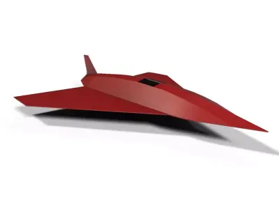 hadid110 dalahu kamikaze drone lowpoly Low-poly 3D model