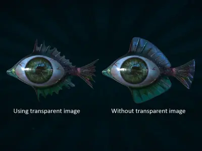 FISH-008 Eye Fish Low-poly 3D model