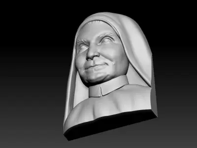 maria teresa nun Portrait 3D print model